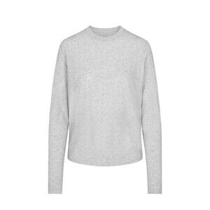 SKIMS RELAXED TEES LONG SLEEVE T-SHIRT Grey NWT Small